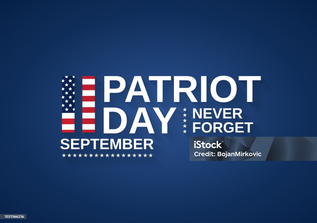 Patriot Day USA banner, 9/11. Never forget. Vector illustration. Patriot Day USA banner, 9/11. Never forget. Vector illustration. EPS10 911 Remembrance stock vector