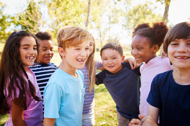 istock Multi-ethnic group of schoolchildren on a school trip 1031373844