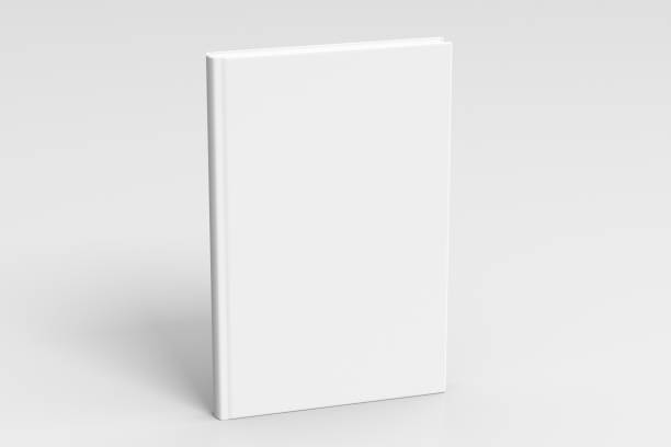 Vertical blank book cover mockup White vertical blank book cover mockup standing isolated on white background with clipping path around book. 3d illustration paperback photos stock pictures, royalty-free photos & images