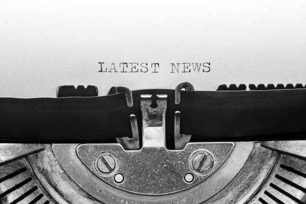 istock Latest news typed on a vintage typewriter 1031407252