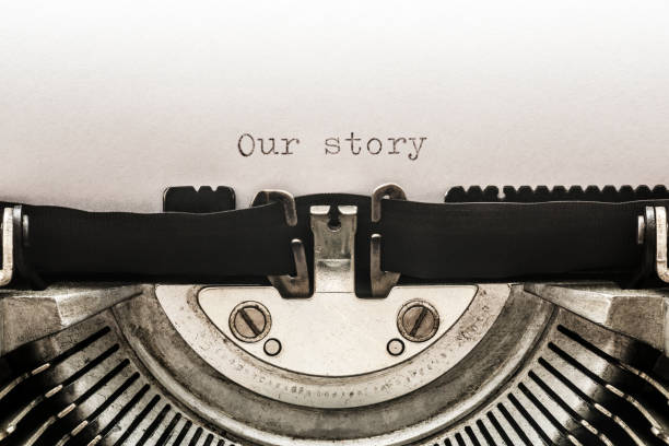 istock Our story typed on a vintage typewriter 1031407440