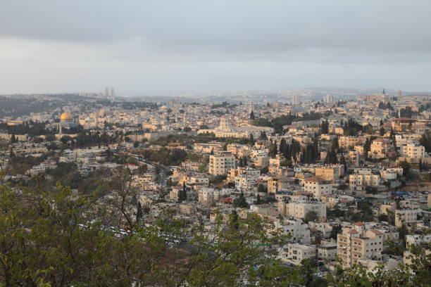 istock Jerusalem old city panoramic aerial view 1031414418