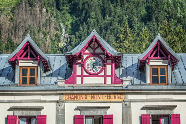 istock Chamonix Mont blanc train station, The Alps, France 1031418328