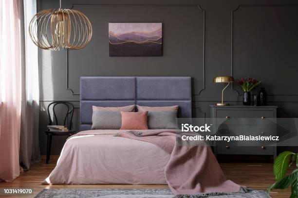 An Elegant Appartment Real Photo For Woman Stock Photo - Download Image Now - Bedroom, Luxury, Modern