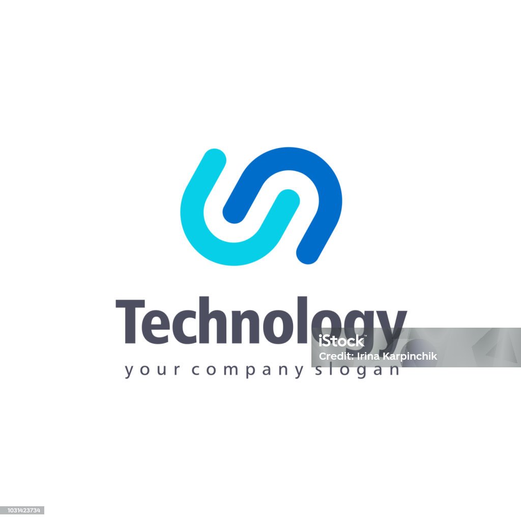 Vector design element for business. Tethnology sign Logo stock vector