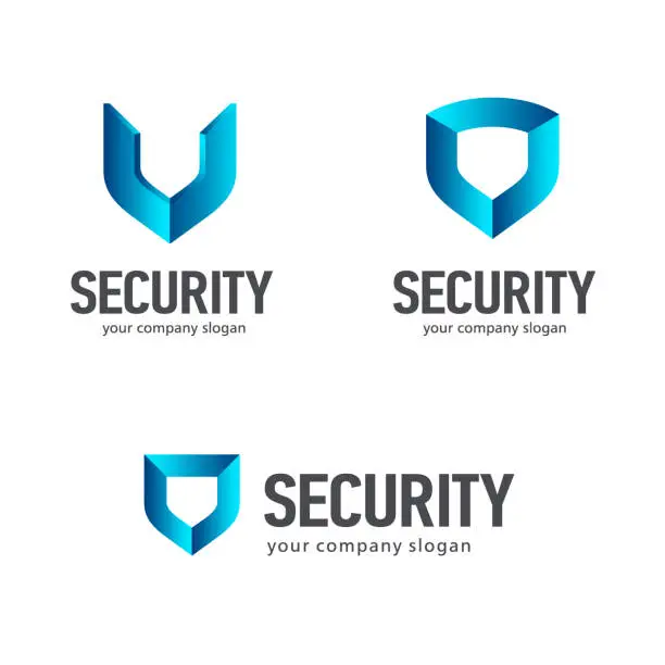 Vector illustration of Shield. Vector sign template. Symbol of security.