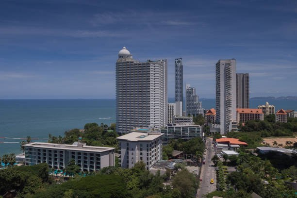 istock View of building and Pattaya beach 1031458300