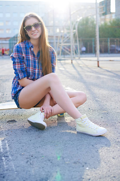 istock Beautiful Girl Resting On Playground 1031468968