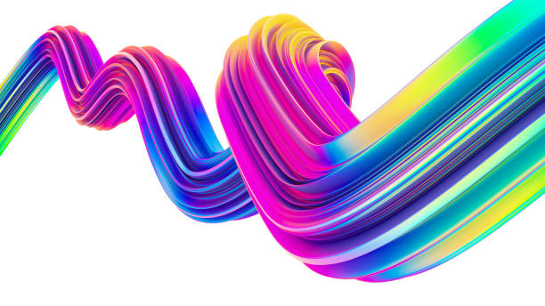 istock Colorful holographic 3d flow shape liquid wave for modern Christmas backgrounds and posters 1031469322