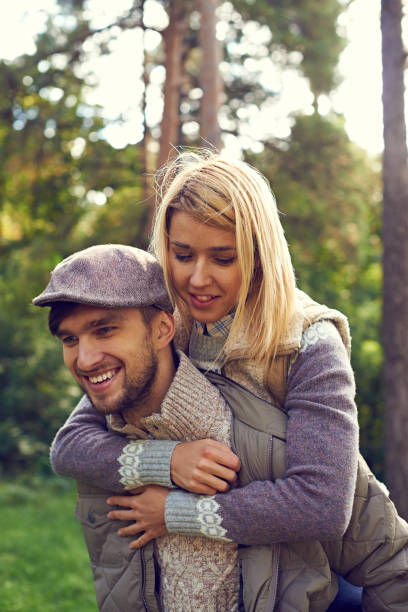 istock Young couple in the forest 1031471448
