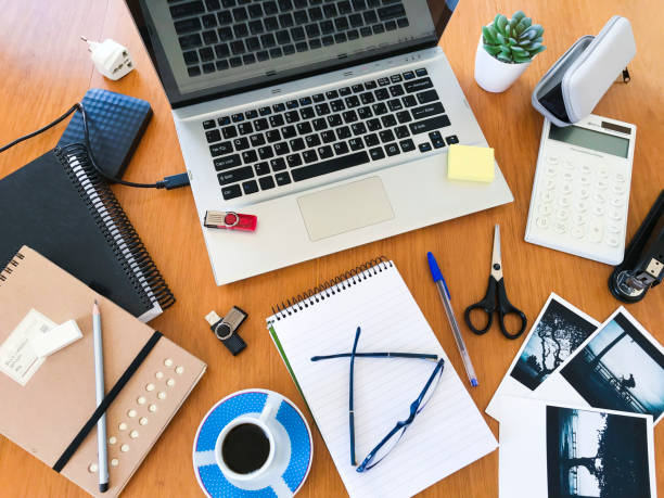 istock Messy Desk in a day of work 1031477676