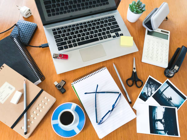 istock Messy Desk in a day of work 1031477732