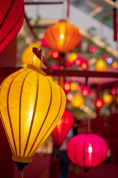 istock Colorful lantern lights in lantern festival 1031481900