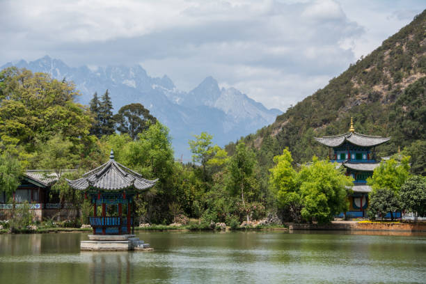 istock Beautiful Chinese Pavilion scene 1031485194
