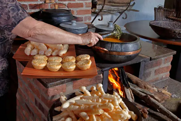 Photo of Wood stove in typical rural house in the interior of Brazil