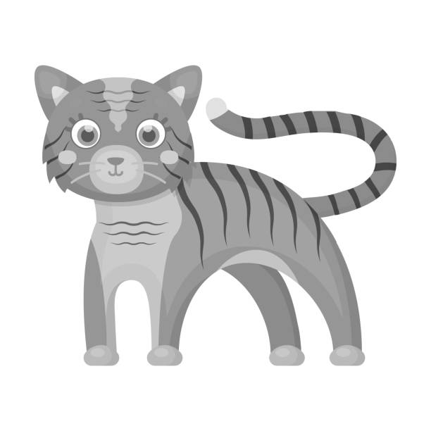 istock Tiger, single icon in monochrome style.Tiger, vector symbol stock illustration web. 1031488690