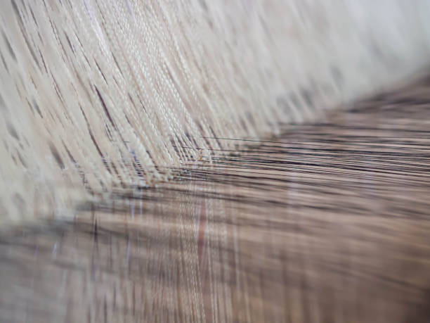 istock Abstract and closeup of cotton thread pattern for weaving and fabrics production background. 1031489990