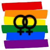 gay-paar-mit-bunten-regenbogen-fahne-liebe-lgbt-paar-symbol-zwei-frauen.jpg?b=1&s=170x170&k=20&c=XpWYGKghCJWZ2lALJOShoBR6BFLmiEkdWzXGypvMisQ=