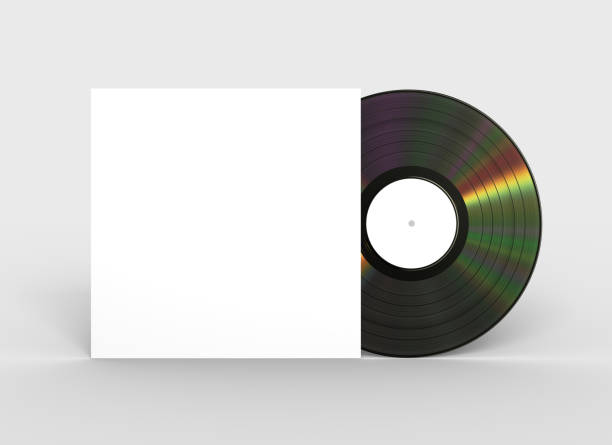 istock Black Vinyl Record And White Paper Case 1031518974