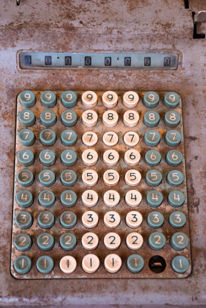 istock Adding keyboard detail, rusty metal and old outside, obsolete technology. 1031519152