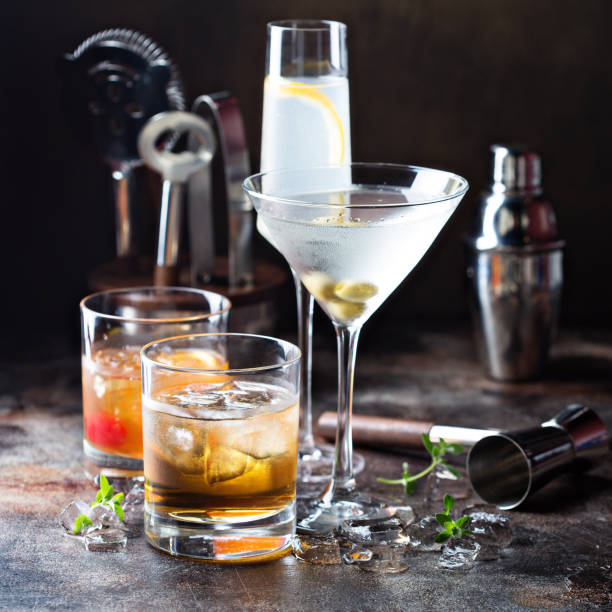 istock Variety of alcoholic cocktails 1031526298