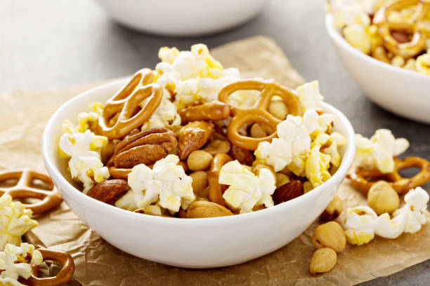 istock Trail mix with popcorn and pretzels 1031537962