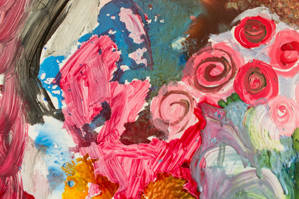 istock Detail of the Painting as a Background 1031542032