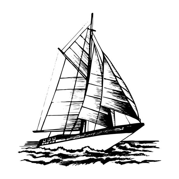Bản phác thảo vector thuyền buồm