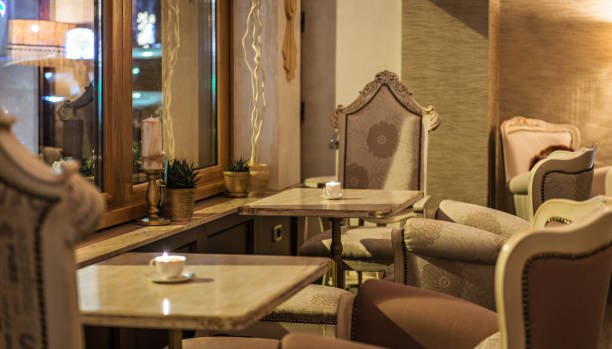 istock Restaurant interior with antique furniture 1031570838