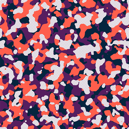 Camouflage seamless pattern. Modern camouflage background. Vector
