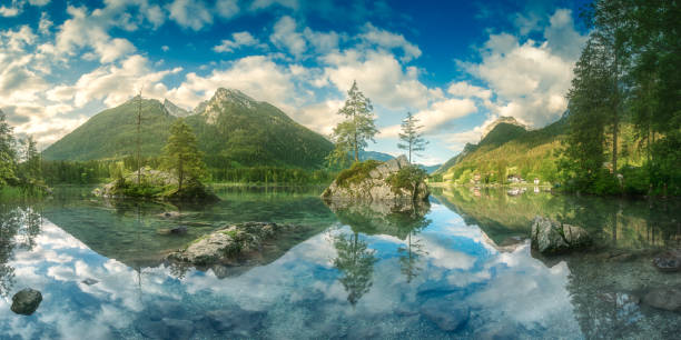 istock View of Hintersee lake in Bavarian Alps, Germany 1031584678