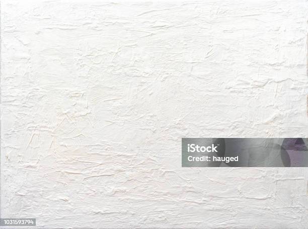 Background Abstract White Textured Acrylic Painting Stock Photo - Download Image Now