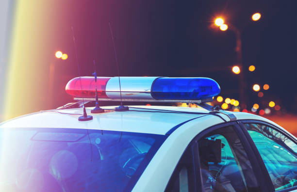 istock police car on the street 1031596318