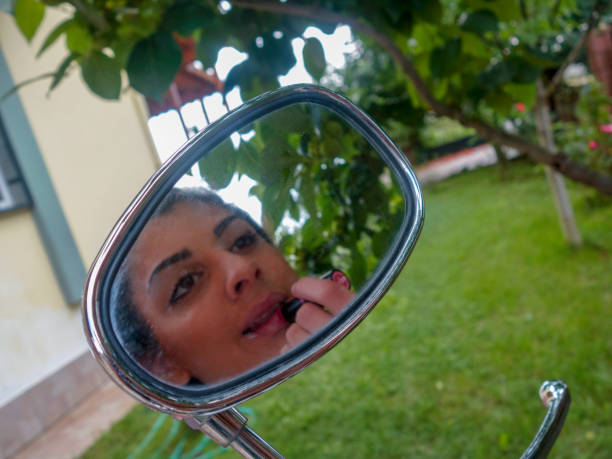 Traffic mirrors in street