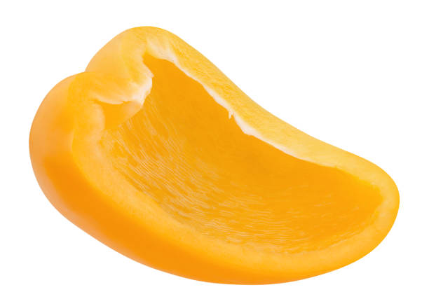 istock yellow pepper slice isolated on a white background 1031612728