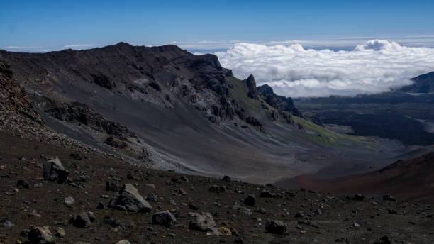 istock Above the clouds in the volcano 1031698138
