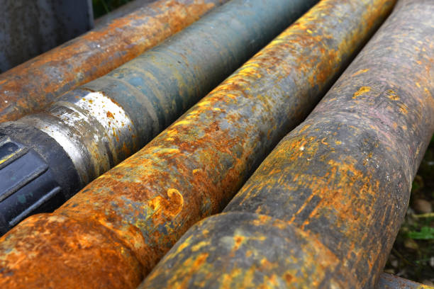 istock Rusted Old Industrial Pipes 1031698440