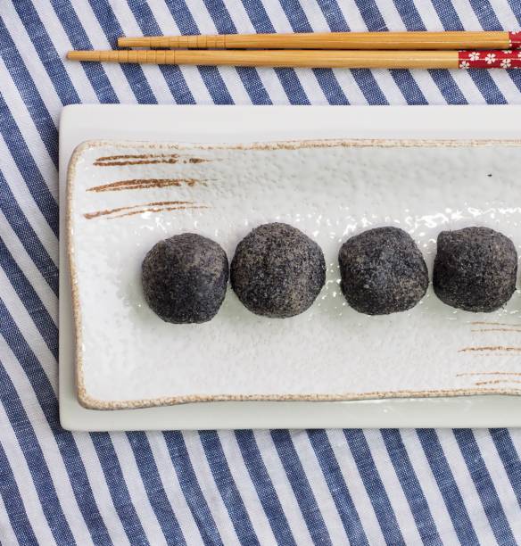 istock Asian food Black sesame glutinous rice cake 1031731538