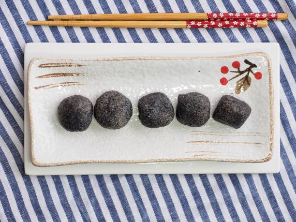 istock Asian food Black sesame glutinous rice cake 1031731548