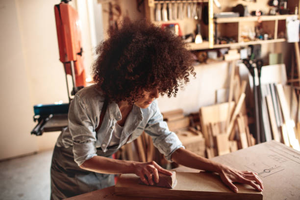 istock Female Carpenter 1031736970