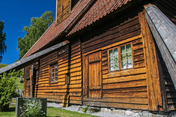 istock Extra old Rodven stave church, Norway. 1031747280