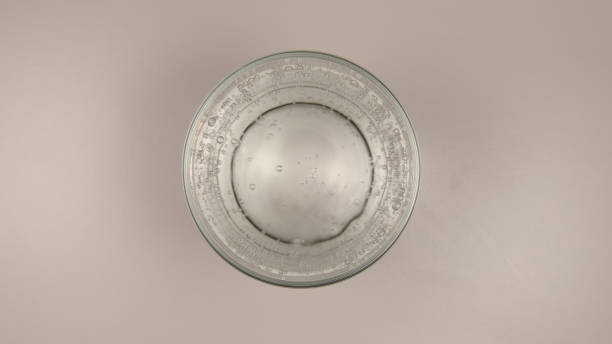 istock TOP VIEW: Mineral water in a glass 1031756806