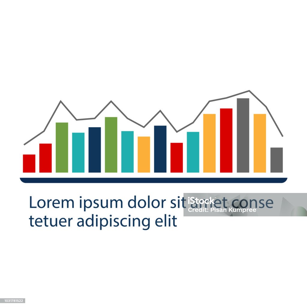 Abstract Bar Graph Free Infographic Abstract Bar Chart Design Vector Image Stock Illustration ...