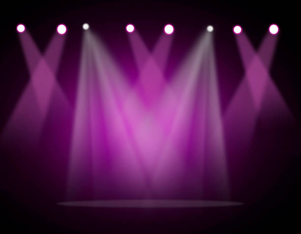 istock The concert on stage background with flood lights 1031792040