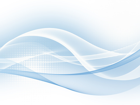Soft blue abstract business graphic wave background