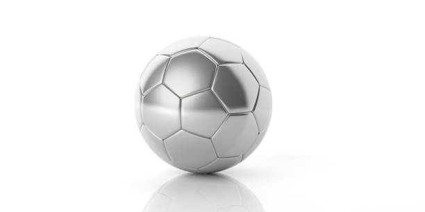 istock 3d rendering silver soccer football ball 1031805576