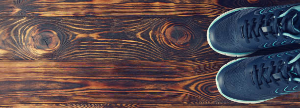 istock Items for sports on a brown background 1031808924