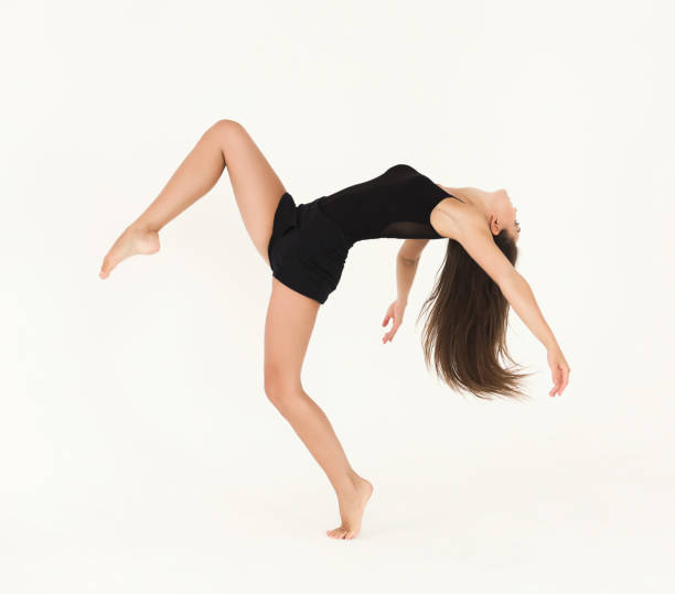 Directly above view of female dancer
