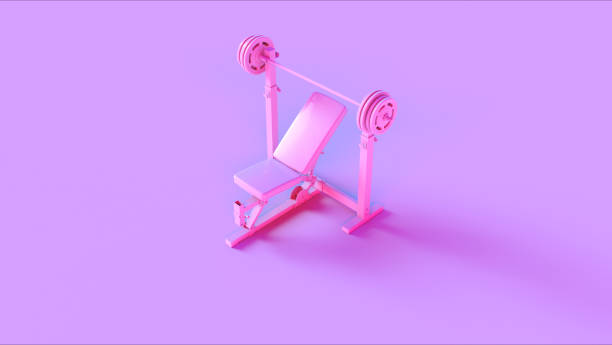 istock Pink Incline Weight Bench 1031840752