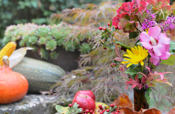 istock colorful flowers and vegetables from garden 1031841194